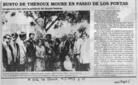 Busto de Thenoux Moure en paseo de los poetas  [artículo].