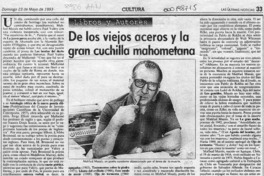 De los viejos aceros y la gran cuchilla mahometana