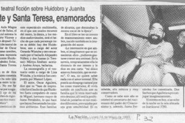 Vicente y Santa Teresa, enamorados  [artículo].