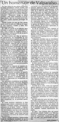 Un homenaje de Valparaíso