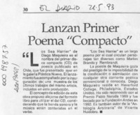 Lanzan primer poema "compacto"  [artículo].