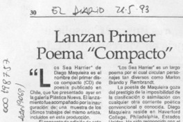 Lanzan primer poema "compacto"  [artículo].