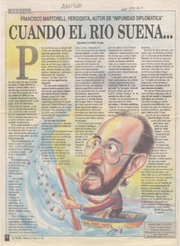 Cuando el río suena --  [artículo] Eduardo Olivares Palma.