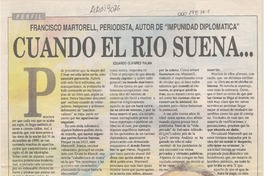 Cuando el río suena --  [artículo] Eduardo Olivares Palma.