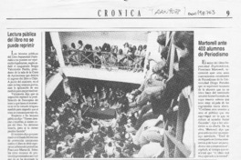 PC rechazó emplazamiento  [artículo] Lautaro Muñoz.