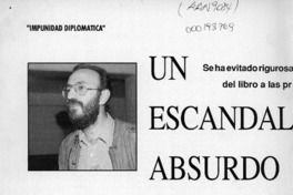 Un escándalo absurdo  [artículo] M. G.