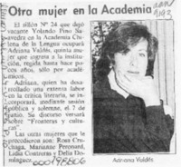 Otra mujer en la Academia  [artículo].