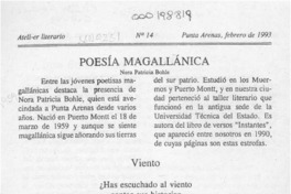 Poesía magallánica  [artículo].