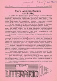 María Asunción Requena  [artículo].