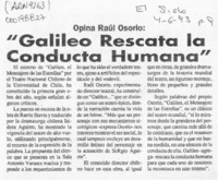 "Galileo rescata la conducta humana"  [artículo].