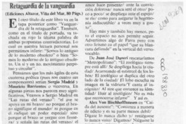 Retaguardia de la vanguardia  [artículo] Carlos León Pezoa.