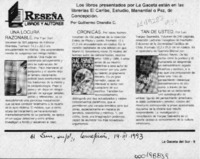 Tan de usted  [artículo] Guillermo Chandía C.