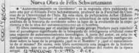Nueva obra de Félix Schwartzmann  [artículo].