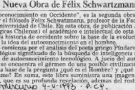 Nueva obra de Félix Schwartzmann  [artículo].