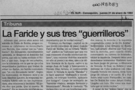 La Faride y sus tres "guerrilleros"  [artículo] Sergio Ramón Fuentealba.