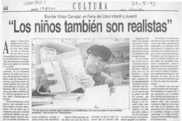 "Los Niños también son realistas"  [artículo].
