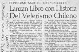 Lanzan libro con historia del velerismo chileno