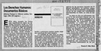 Los derechos humanos, documentos básicos  [artículo] Tomás P. Mac Hale.