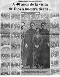 A 40 años de la visita de Dios a nuestra tierra
