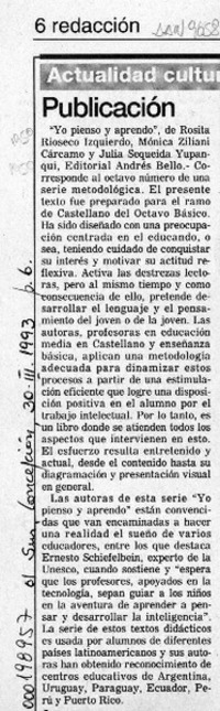 Publicación  [artículo].