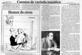 Cuentos de variada temática  [artículo] Marino Muñoz lagos.