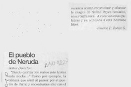 El pueblo de Neruda  [artículo] Jimena P. Zoñez G.