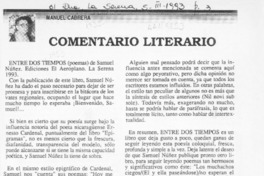 Entre dos tiempos  [artículo] Manuel Cabrera.