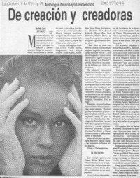 De creación y creadoras  [artículo] Marietta Santi.