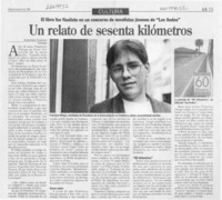 Un relato de sesenta kilómetros  [artículo] Alejandra Gajardo.