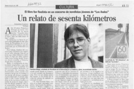 Un relato de sesenta kilómetros  [artículo] Alejandra Gajardo.