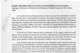 Cómo se pasa la vida -- recuerdos íntimos  [artículo] Santiago Quer Antich.