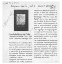 Poesía Indígena de Chile  [artículo] J. C.