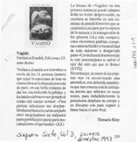 Vagido  [artículo] Horacio Eloy.