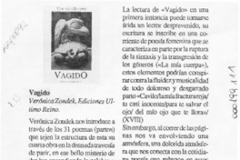 Vagido  [artículo] Horacio Eloy.