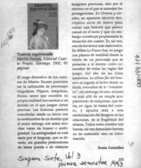 Tranvía equivocado  [artículo] Sonia González.