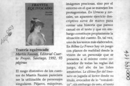 Tranvía equivocado  [artículo] Sonia González.