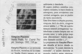 Simples placeres  [artículo] Isabel Larraín D.