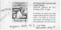 Treinta poemas del ex poeta José Angel Cuevas  [artículo] Ricardo Rojas Behm.