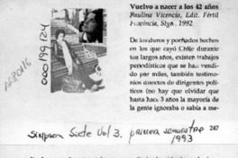 Vuelvo a nacer a los 42  [artículo] J. C.