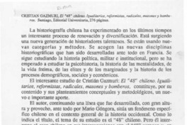 El "48" chileno  [artículo] Ricardo Krebs.