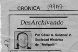 Vicente Pérez Rosales  [artículo] César A. Sánchez V.