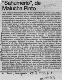 "Sahumerio", de Malucha Pinto  [artículo].