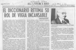 El diccionario retoma su rol de vigía incansable  [artículo] Nahun Díaz Acosta.