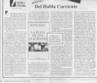 Del habla corriente  [artículo] Carlos Iturra.