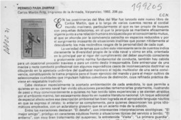 Permiso para zarpar  [artículo] C. C. N.