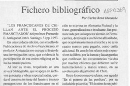 Fichero bibliográfico  [artículo] Carlos René Ibacache.