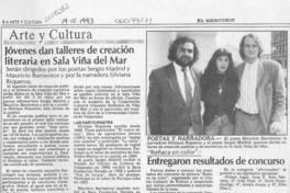 Jóvenes dan talleres de creación literaria en Sala Viña del Mar  [artículo].