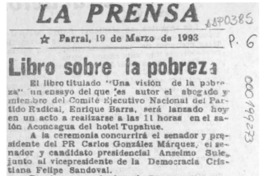 Libro sobre la pobreza  [artículo].