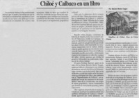 Chiloé y Calbuco en un libro