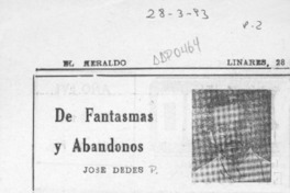 De fantasmas y abandonos  [artículo] Alvaro Mesa Latorre.